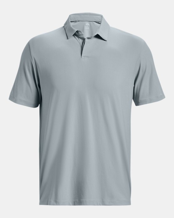 Men's UA Luxe Polo in Blue image number 4